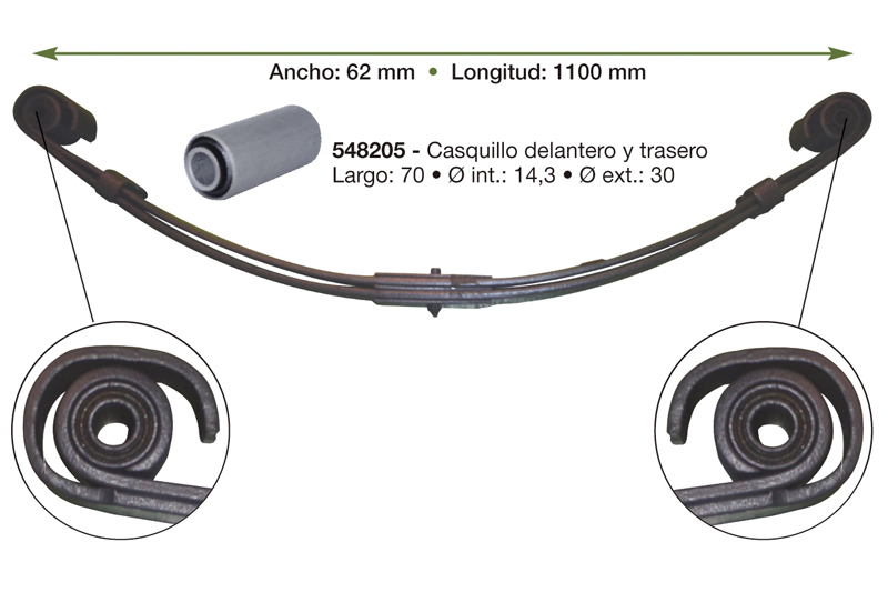 BALLESTA PARABOLICA DELANTERA